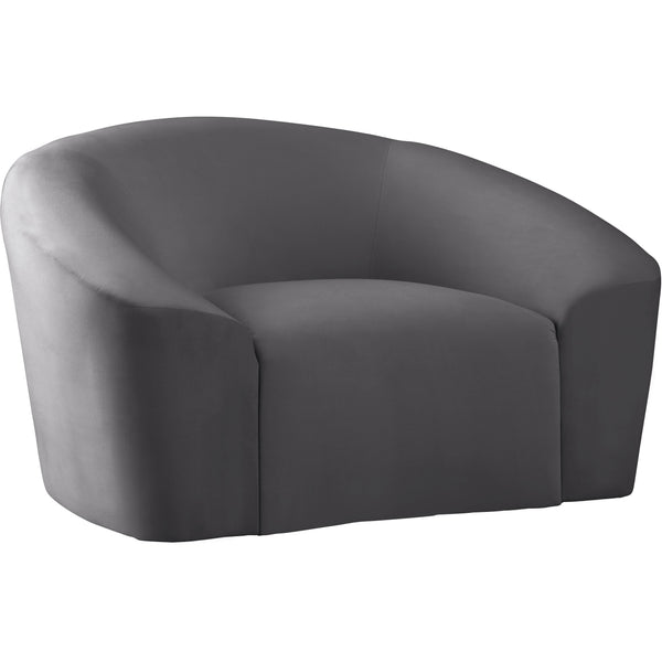 Meridian Riley Stationary Fabric Chair 610Grey-C IMAGE 1