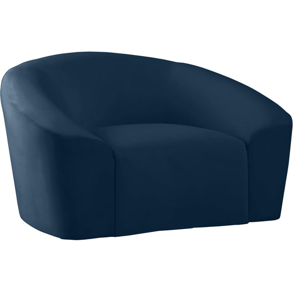 Meridian Riley Stationary Fabric Chair 610Navy-C IMAGE 1