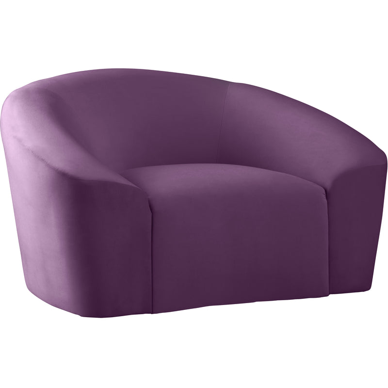 Meridian Riley Stationary Fabric Chair 610Purple-C IMAGE 1