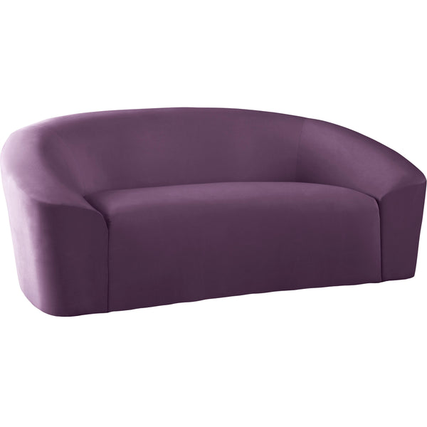 Meridian Riley Stationary Fabric Loveseat 610Purple-L IMAGE 1