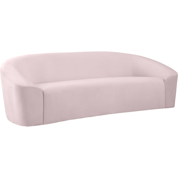 Meridian Riley Stationary Fabric Sofa 610Pink-S IMAGE 1