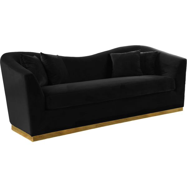 Meridian Arabella Stationary Fabric Sofa 617Black-S IMAGE 1