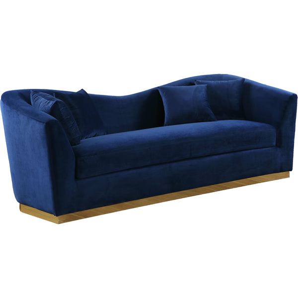 Meridian Arabella Stationary Fabric Sofa 617Navy-S IMAGE 1