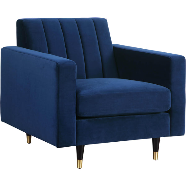 Meridian Lola Stationary Fabric Chair 619Navy-C IMAGE 1