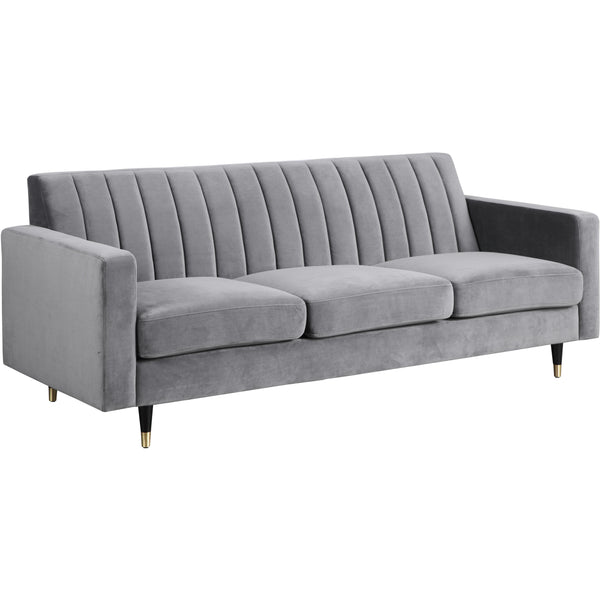 Meridian Lola Stationary Fabric Sofa 619Grey-S IMAGE 1