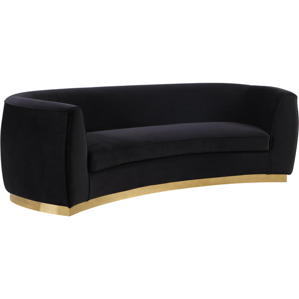 Meridian Julian Stationary Fabric Sofa 620Black-S IMAGE 1