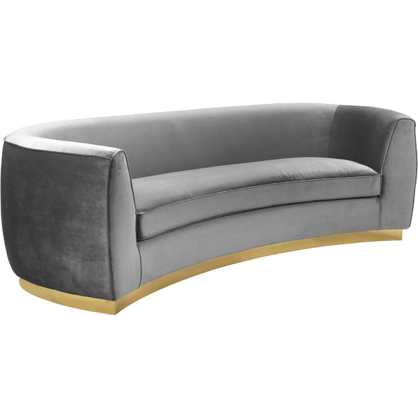 Meridian Julian Stationary Fabric Sofa 620Grey-S IMAGE 1