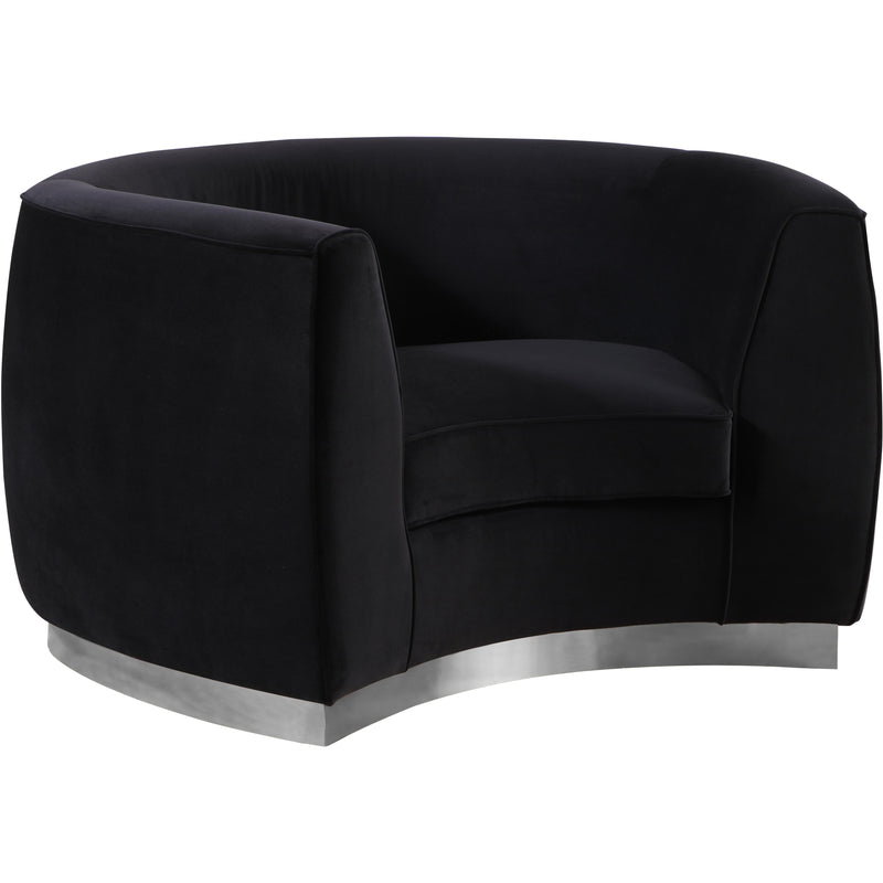 Meridian Julian Stationary Fabric Chair 621Black-C IMAGE 1