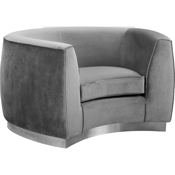 Meridian Julian Stationary Fabric Chair 621Grey-C IMAGE 1