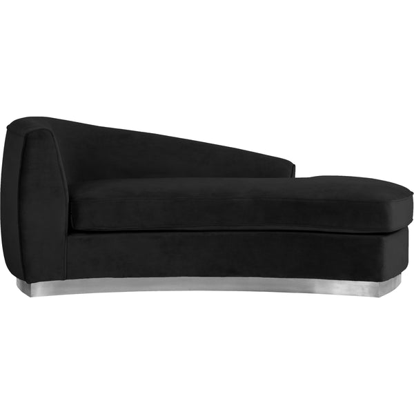 Meridian Julian Fabric Chaise 621Black-Chaise IMAGE 1