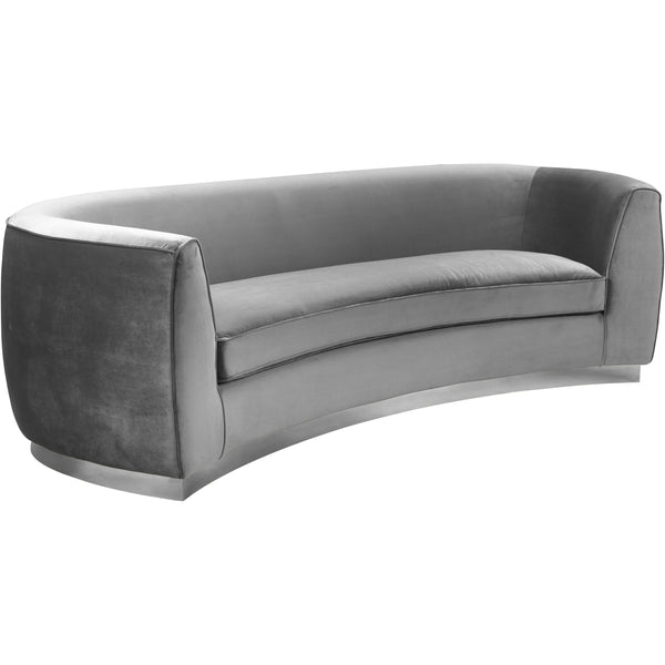 Meridian Julian Stationary Fabric Sofa 621Grey-S IMAGE 1