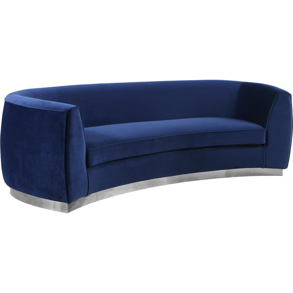 Meridian Julian Stationary Fabric Sofa 621Navy-S IMAGE 1