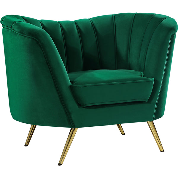 Meridian Margo Stationary Fabric Chair 622Green-C IMAGE 1