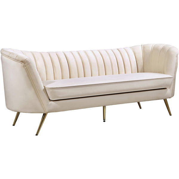 Meridian Margo Stationary Fabric Sofa 622Cream-S IMAGE 1