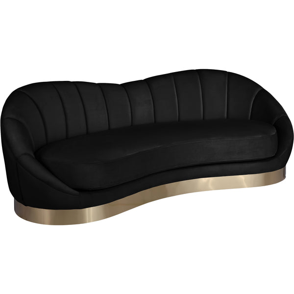 Meridian Shelly Stationary Fabric Sofa 623Black-S IMAGE 1