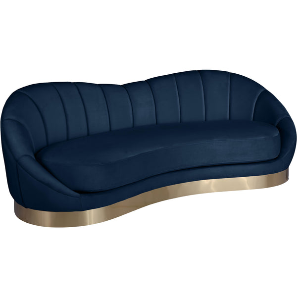 Meridian Shelly Stationary Fabric Sofa 623Navy-S IMAGE 1