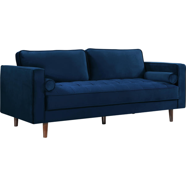 Meridian Emily Stationary Fabric Sofa 625Navy-S IMAGE 1