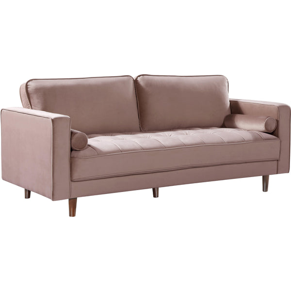 Meridian Emily Stationary Fabric Sofa 625Pink-S IMAGE 1