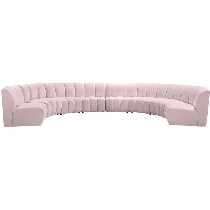 Meridian Infinity Fabric 8 pc Sectional 638Pink-8PC IMAGE 1