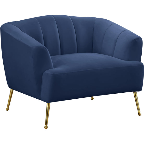 Meridian Tori Stationary Fabric Chair 657Navy-C IMAGE 1