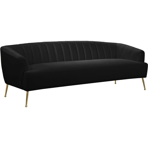 Meridian Tori Stationary Fabric Sofa 657Black-S IMAGE 1