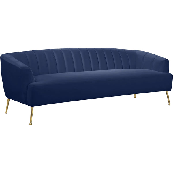 Meridian Tori Stationary Fabric Sofa 657Navy-S IMAGE 1