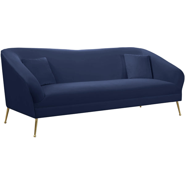 Meridian Hermosa Stationary Fabric Sofa 658Navy-S IMAGE 1