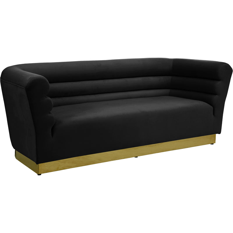 Meridian Bellini Stationary Fabric Sofa 669Black-S IMAGE 1