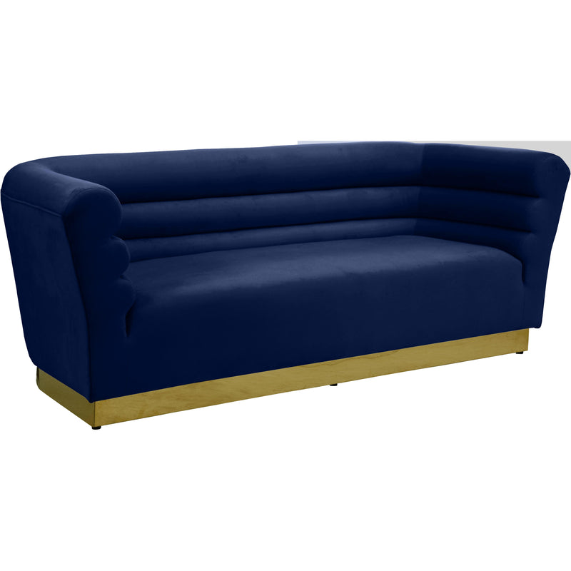 Meridian Bellini Stationary Fabric Sofa 669Navy-S IMAGE 1