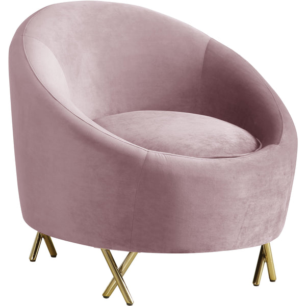 Meridian Serpentine Stationary Fabric Chair 679Pink-C IMAGE 1