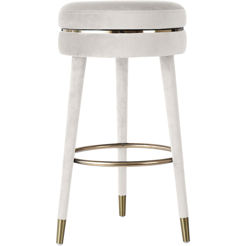 Meridian Coral Pub Height Stool 702Cream-C IMAGE 1