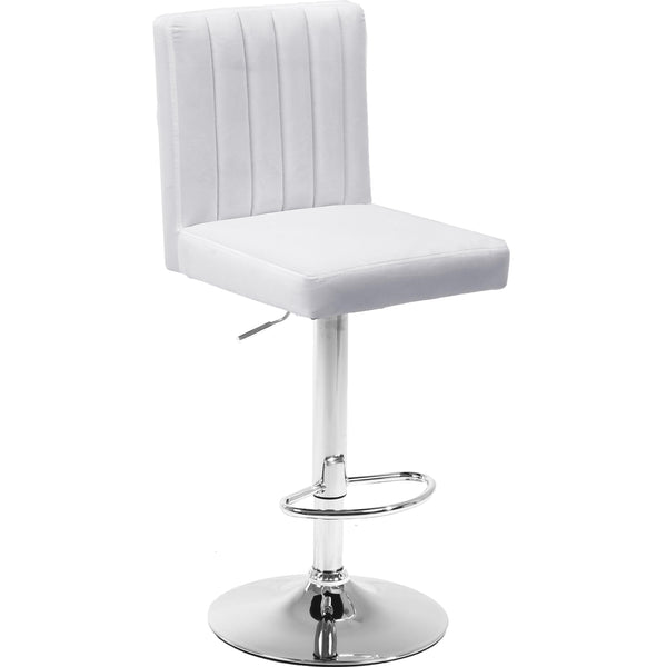 Meridian Joel Adjustable Height Stool 710White IMAGE 1