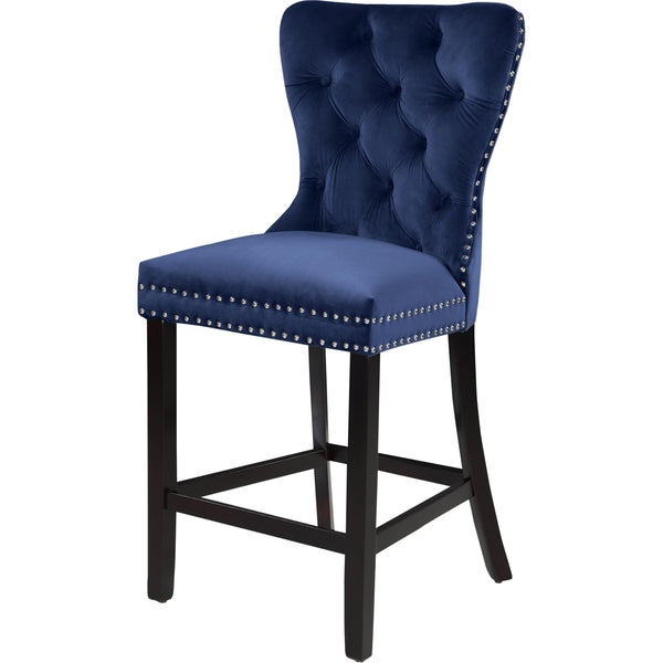 Meridian Nikki Counter Height Stool 741Navy-C IMAGE 1