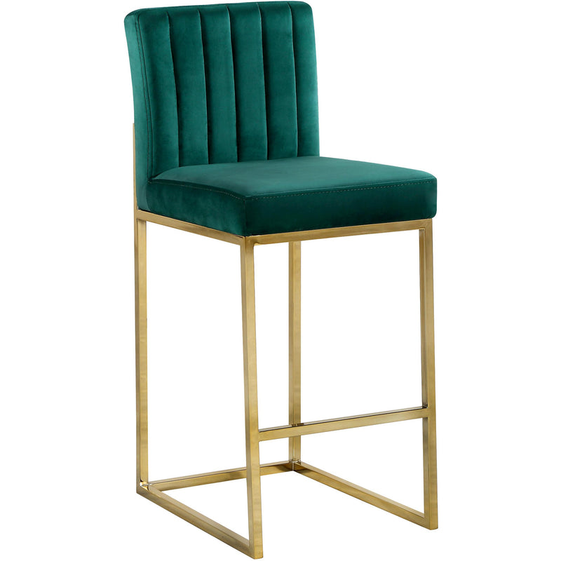 Meridian Giselle Counter Height Stool 781Green-C IMAGE 1