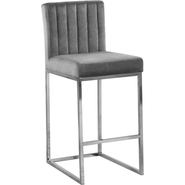 Meridian Giselle Counter Height Stool 782Grey-C IMAGE 1