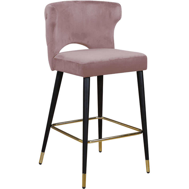 Meridian Kelly Counter Height Stool 791Pink-C IMAGE 1