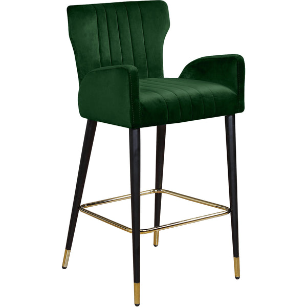 Meridian Luxe Counter Height Stool 792Green-C IMAGE 1