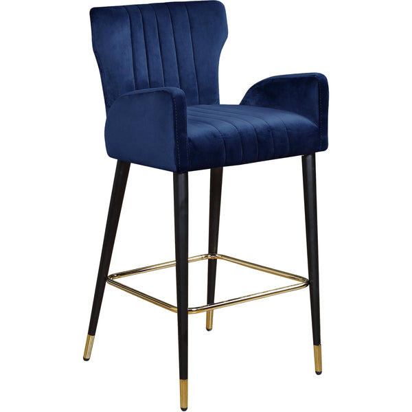 Meridian Luxe Counter Height Stool 792Navy-C IMAGE 1