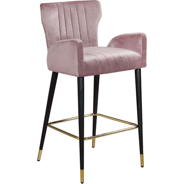 Meridian Luxe Counter Height Stool 792Pink-C IMAGE 1