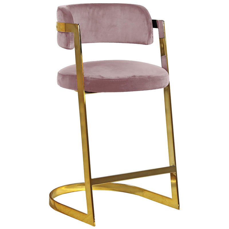 Meridian Stephanie Counter Height Stool 796Pink-C IMAGE 1