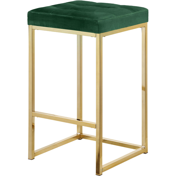 Meridian Nicola Counter Height Stool 906Green-C IMAGE 1