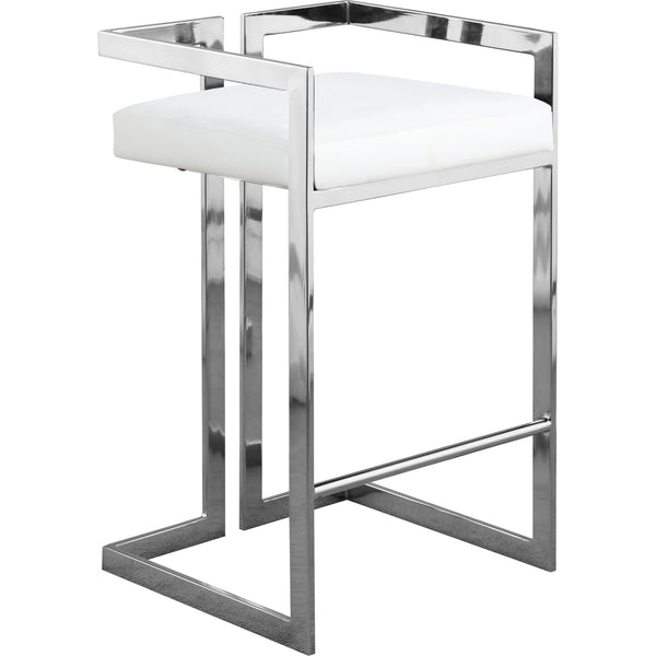 Meridian Ezra Counter Height Stool 910White-C IMAGE 1