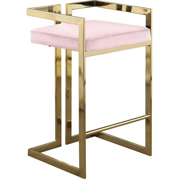 Meridian Ezra Counter Height Stool 912Pink-C IMAGE 1