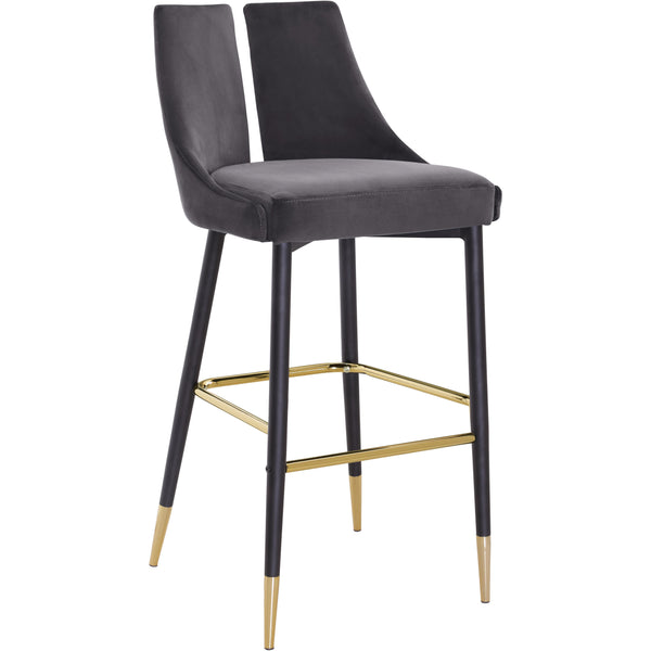 Meridian Sleek Pub Height Stool 960Grey-C IMAGE 1