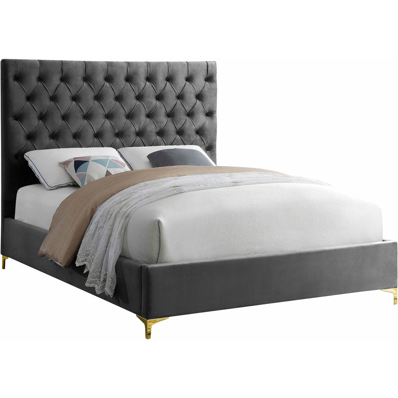 Meridian Cruz Full Upholstered Platform Bed CruzGrey-F IMAGE 1