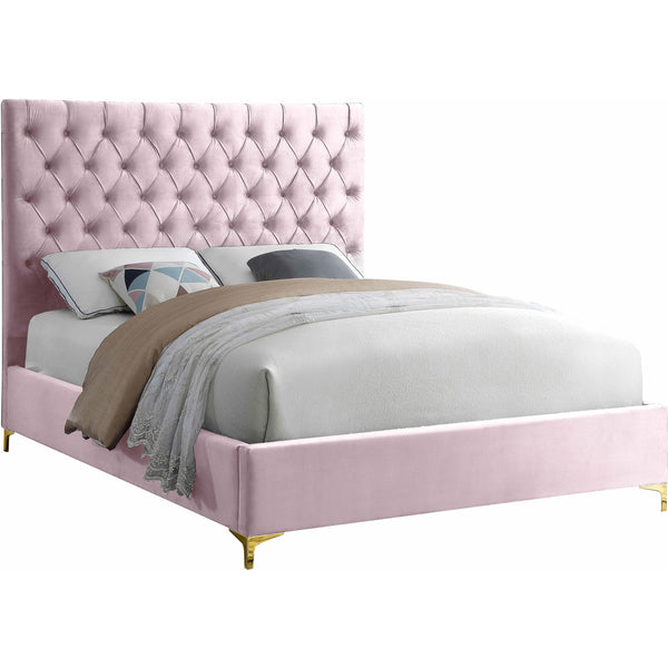 Meridian Cruz Full Upholstered Platform Bed CruzPink-F IMAGE 1