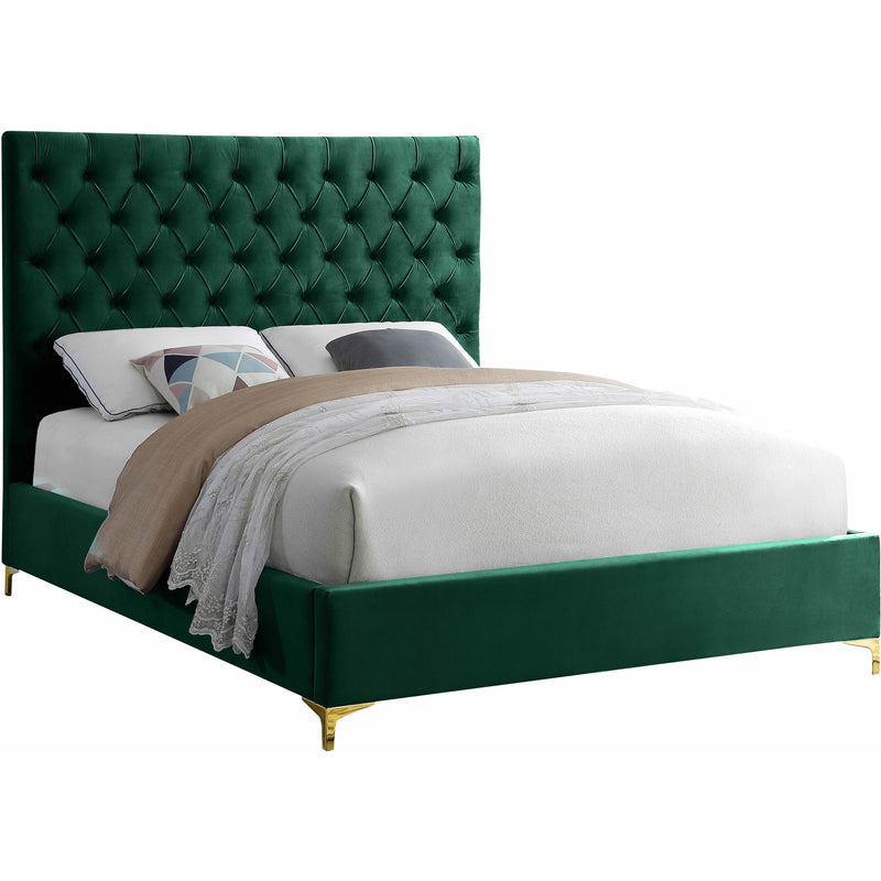 Meridian Cruz King Upholstered Platform Bed CruzGreen-K IMAGE 1