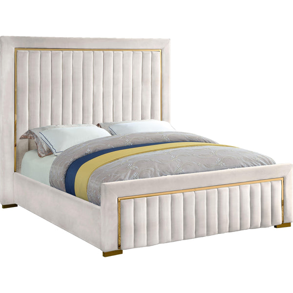 Meridian Dolce King Upholstered Platform Bed DolceCream-K IMAGE 1