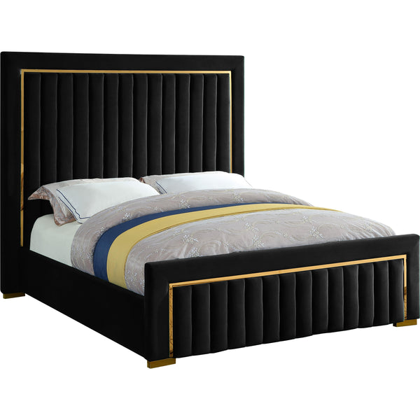 Meridian Dolce Queen Upholstered Platform Bed DolceBlack-Q IMAGE 1