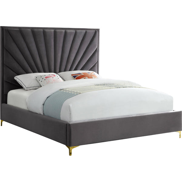 Meridian Eclipse Full Upholstered Platform Bed EclipseGrey-F IMAGE 1